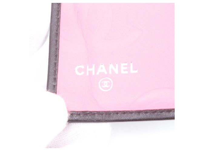 Portafoglio lungo in pelle Chanel Cambon Line Nero Rosa - vista 9