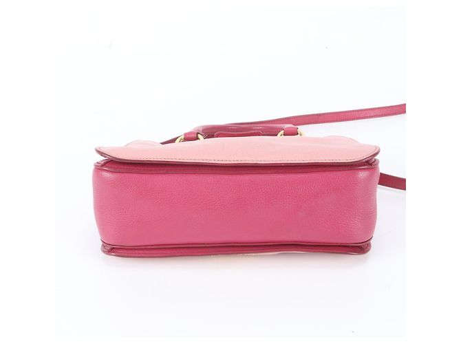 Borsa a tracolla 2-Way Miu Miu in pelle Madras Rosa - vista 7