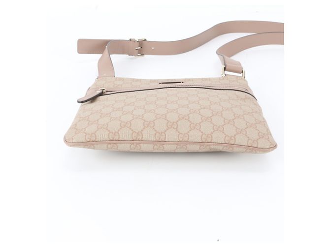 Borsa a tracolla Gucci GG Supreme in pelle Beige - vista 6
