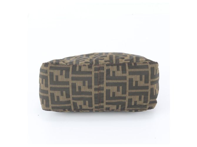 Borsa a secchiello Fendi Zucca FF Mamma Marrone Beige - vista 6