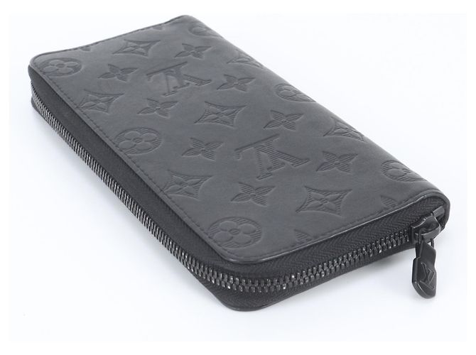 Portafoglio Zippy Monogram Shadow con protezione RFID Louis Vuitton Nero - vista 4