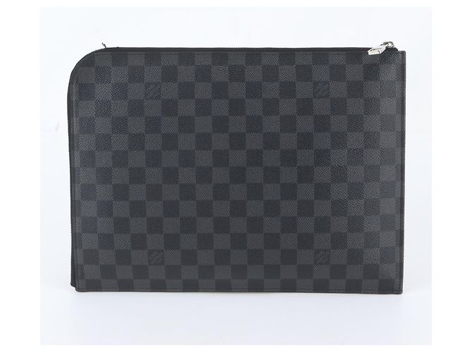 Louis Vuitton Damier Graphite Pochette Jour GM Preto - vista 2