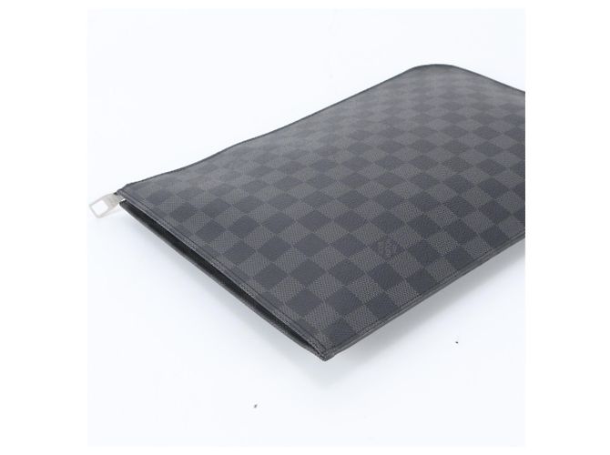 Louis Vuitton Damier Graphite Pochette Jour GM Preto - vista 4