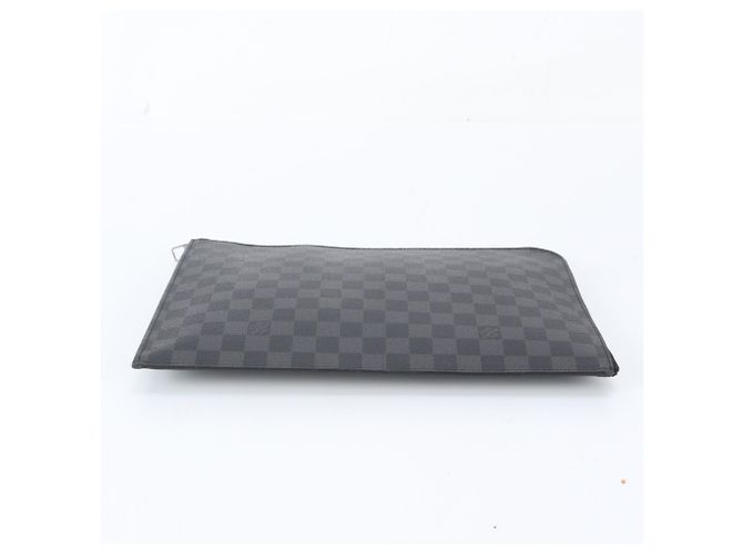 Louis Vuitton Damier Graphite Pochette Jour GM Preto - vista 5
