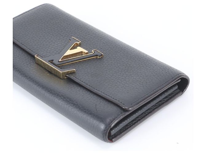 Louis Vuitton Portefeuille Capucines Taurillon Long Wallet Negro - vista 3