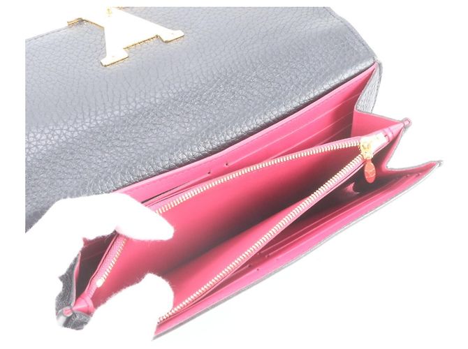 Louis Vuitton Portefeuille Capucines Taurillon Long Wallet Negro - vista 7