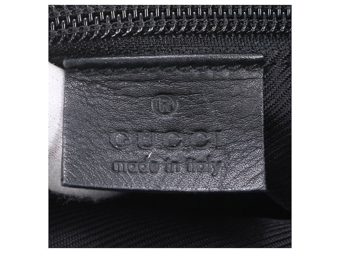 Saco Tote Gucci em lona GG e couro Preto - vista 8
