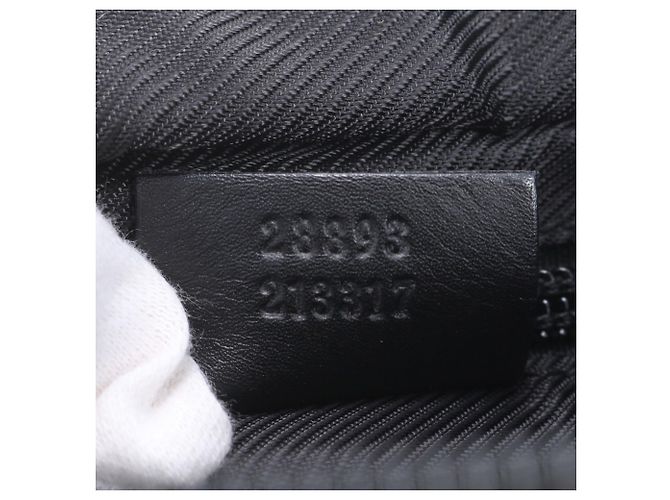Saco Tote Gucci em lona GG e couro Preto - vista 9