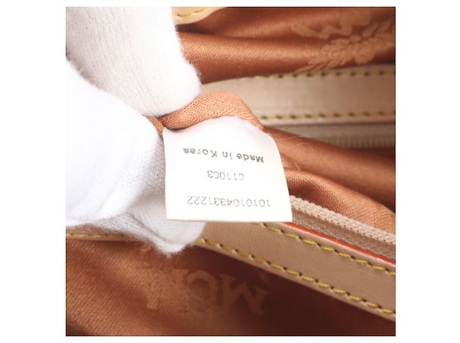 MCM Visetos Hobo Schultertasche aus Leder Weiß - Ansicht 9