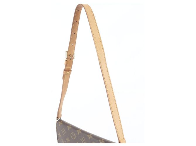 Bolso de hombro Louis Vuitton Monogram Musette Tango M51257 de cuero Castaño - vista 2