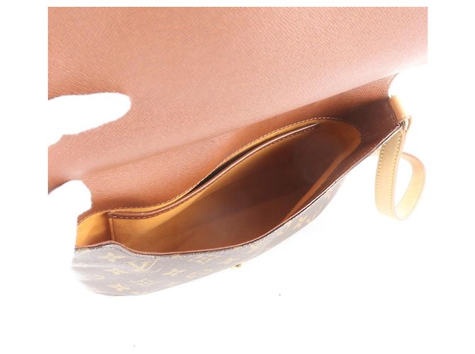 Bolso de hombro Louis Vuitton Monogram Musette Tango M51257 de cuero Castaño - vista 7