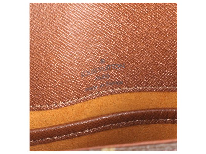 Bolso de hombro Louis Vuitton Monogram Musette Tango M51257 de cuero Castaño - vista 8