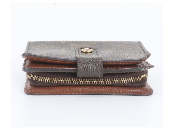 Louis Vuitton Monogram Compact Zip Bi-fold Geldbörse Braun - Ansicht 5