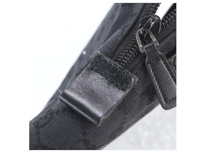 Borsa a tracolla Gucci GG Canvas Leather Nero - vista 11