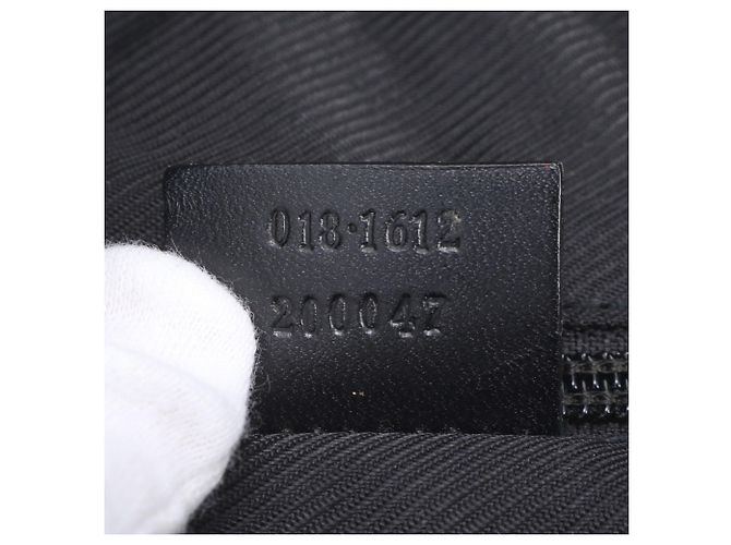 Borsa a tracolla Gucci GG Canvas Leather Nero - vista 9