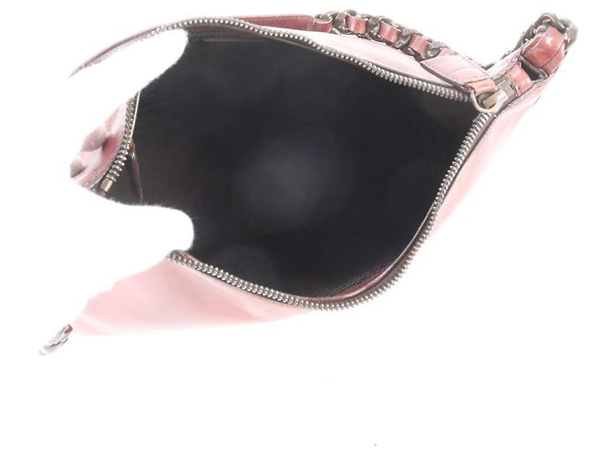Prada Leder-Schultertasche mit Kette Braun - Ansicht 7