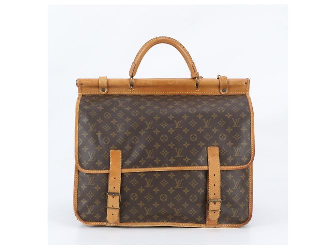 Louis Vuitton Monogram Sac Cléber Boston Bag Marrom - vista 4