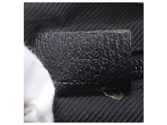 Borsa a tracolla Gucci GG Canvas Leather Nero - vista 9