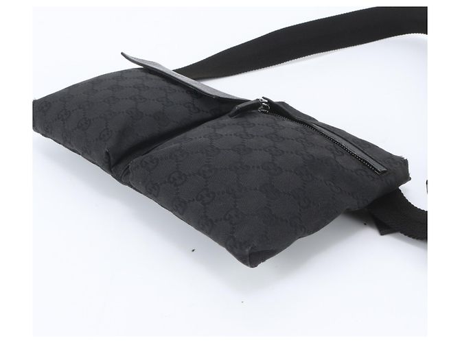 Borsa a tracolla 2-Way Gucci in canvas GG e pelle Nero - vista 5