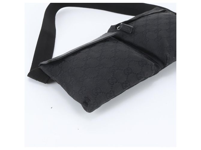 Borsa a tracolla 2-Way Gucci in canvas GG e pelle Nero - vista 6
