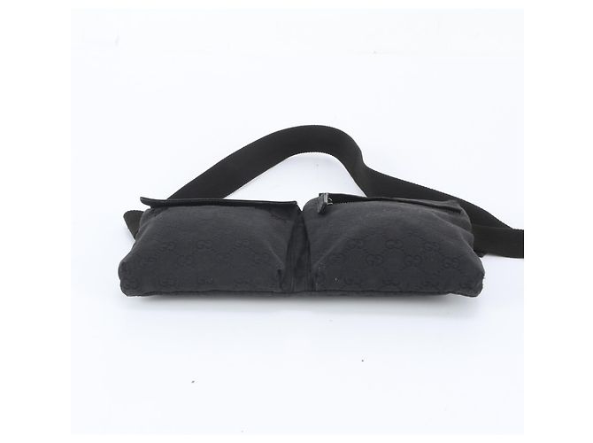 Borsa a tracolla 2-Way Gucci in canvas GG e pelle Nero - vista 7