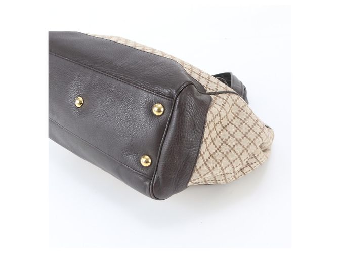 Gucci Diamante Double G Tote Bag Braun Beige - Ansicht 4