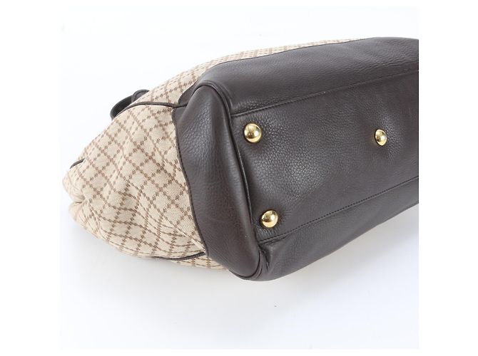 Gucci Diamante Double G Tote Bag Braun Beige - Ansicht 5