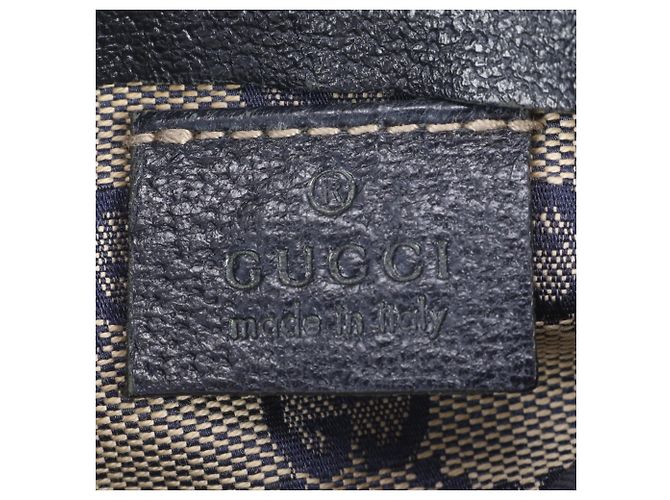 Borsa a tracolla 2-Way Gucci GG Canvas Leather Blu navy - vista 10