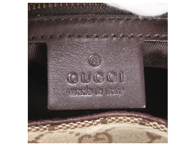 Gucci GG Canvas Leder-Tote-Bag Braun - Ansicht 8