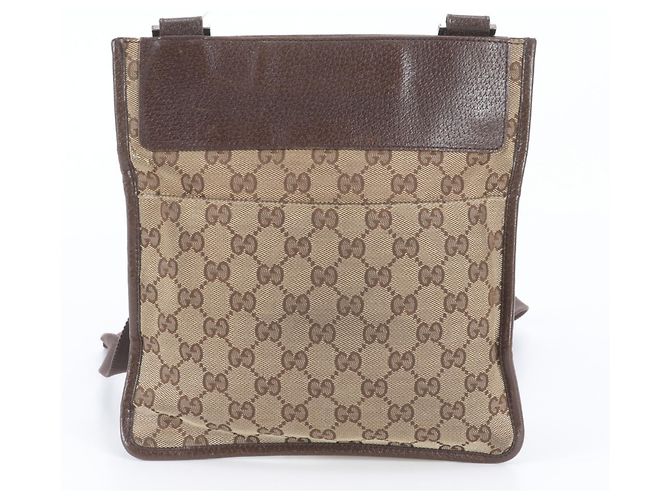 Borsa a tracolla Gucci GG Canvas Marrone - vista 3