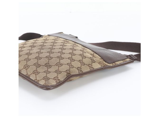 Borsa a tracolla Gucci GG Canvas Marrone - vista 4