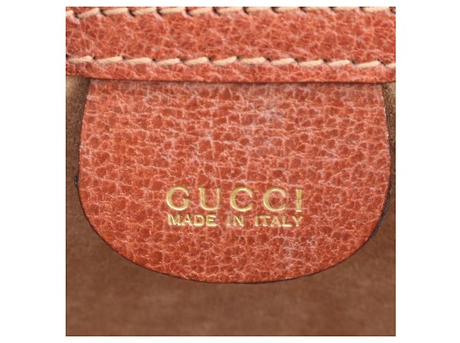 Gucci Old Leather Schultertasche Braun - Ansicht 11