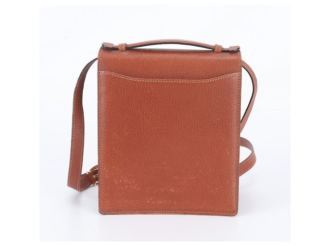 Gucci Old Leather Schultertasche Braun - Ansicht 4