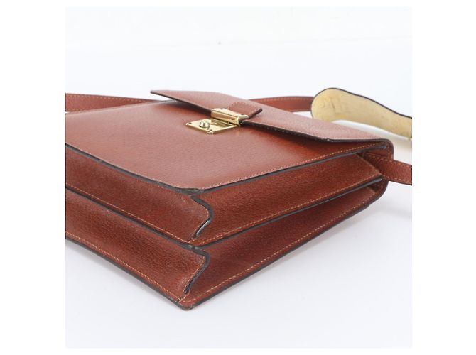 Gucci Old Leather Schultertasche Braun - Ansicht 5