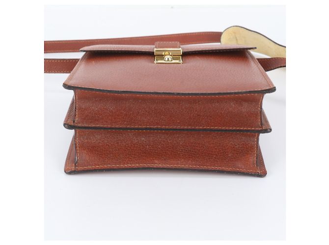 Gucci Old Leather Schultertasche Braun - Ansicht 7
