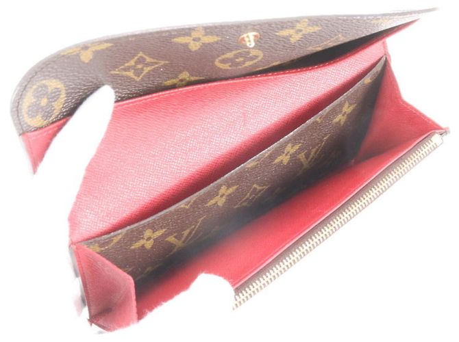 Louis Vuitton Monogram Portefeuille Emilie Long Wallet Roja - vista 6