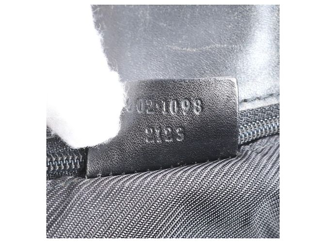 Gucci GG Canvas Leder Tote Bag Braun Schwarz - Ansicht 9