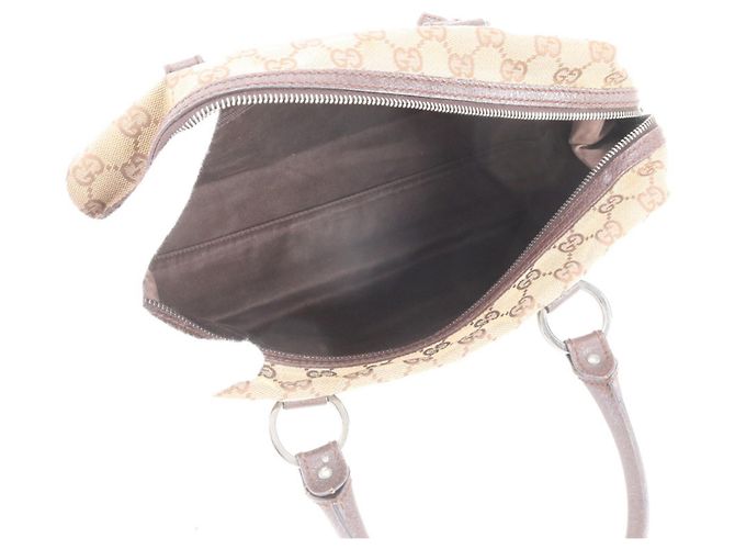Bolso Gucci GG Canvas Leather Castaño - vista 7