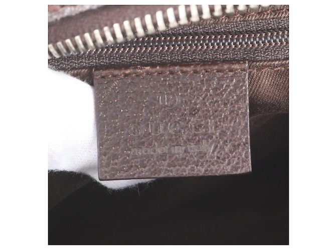 Bolso Gucci GG Canvas Leather Castaño - vista 8