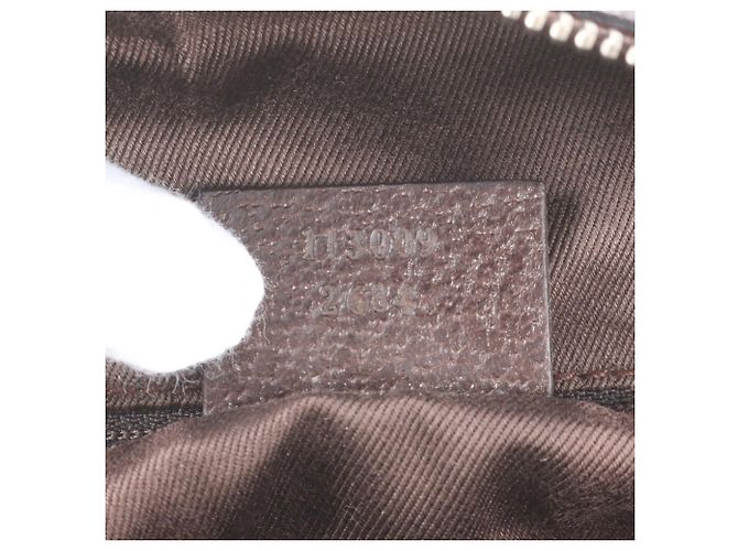 Bolso Gucci GG Canvas Leather Castaño - vista 9