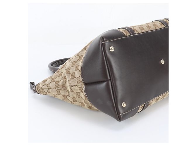 Gucci GG Canvas Lovely Tote Bag Braun - Ansicht 5