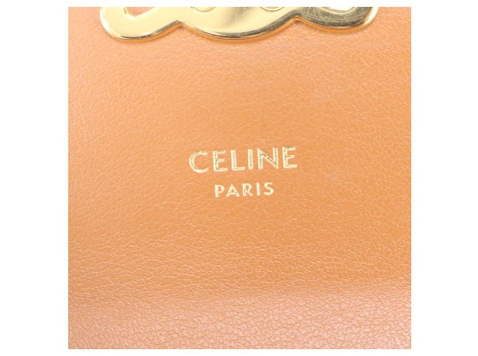 Céline Celine Triomphe Small Flap Wallet Cream - view 10