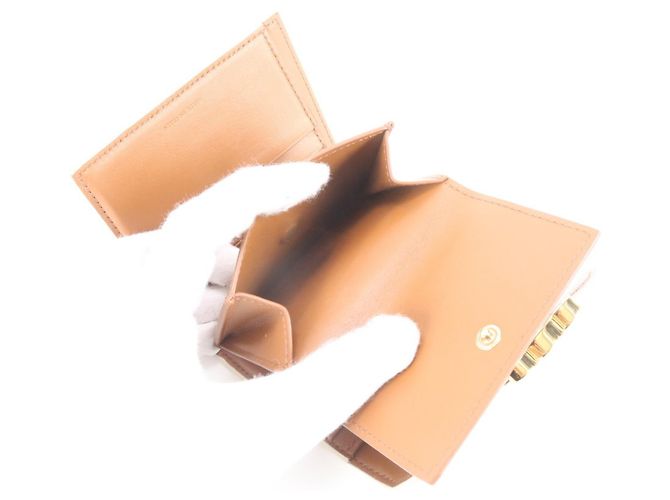 Céline Celine Triomphe Small Flap Wallet Cream - view 9
