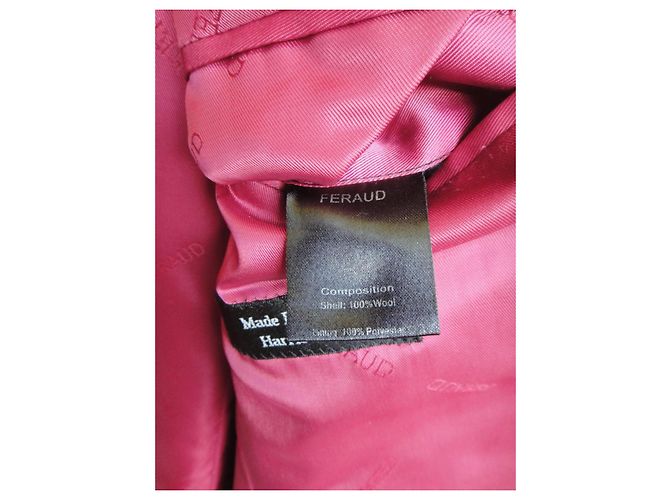Louis Féraud Féraud Langer Mantel aus grauem Harris Tweed - vue 5