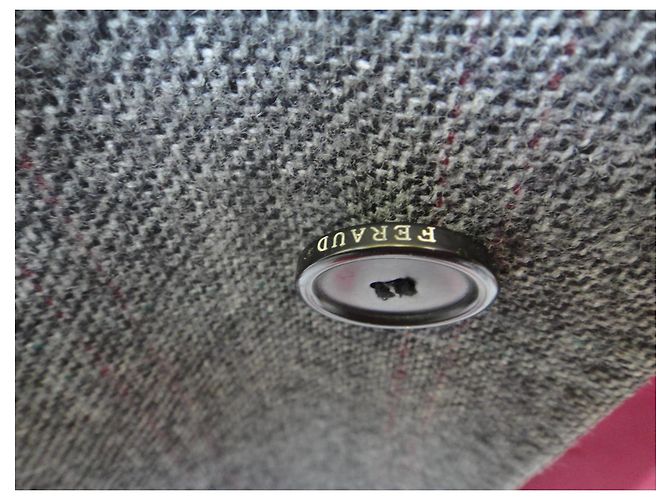 Louis Féraud Féraud Langer Mantel aus grauem Harris Tweed - vue 6
