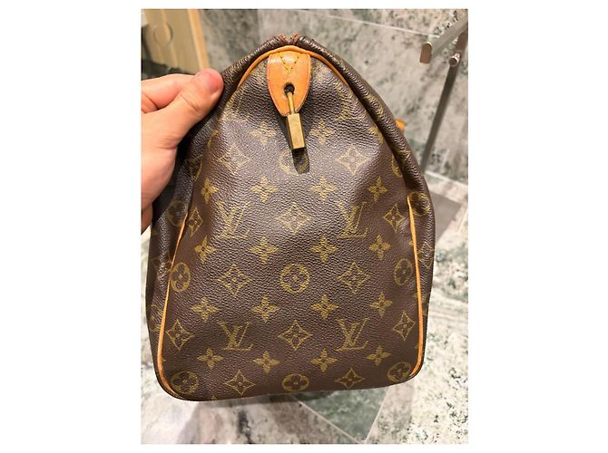 Borsa Louis Vuitton Speedy 40 Monogram Marrone Monogramma - vista 11