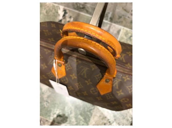 Borsa Louis Vuitton Speedy 40 Monogram Marrone Monogramma - vista 4