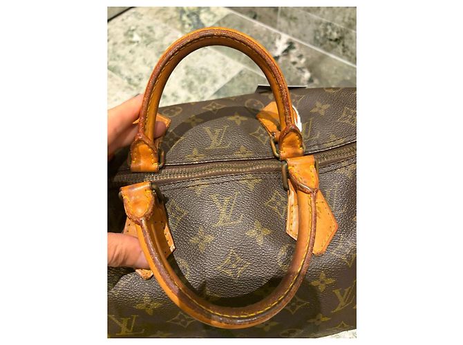 Borsa Louis Vuitton Speedy 40 Monogram Marrone Monogramma - vista 6
