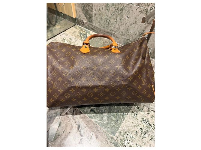 Borsa Louis Vuitton Speedy 40 Monogram Marrone Monogramma - vista 7