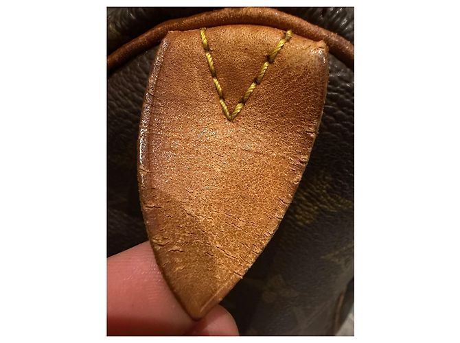 Borsa Louis Vuitton Speedy 35 Monogram Marrone Monogramma - vista 4